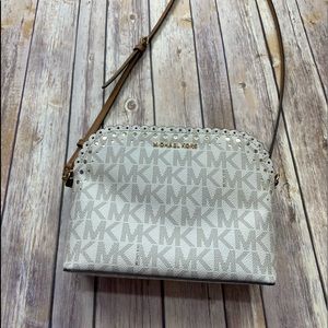 Michael Kors White Monogram Purse